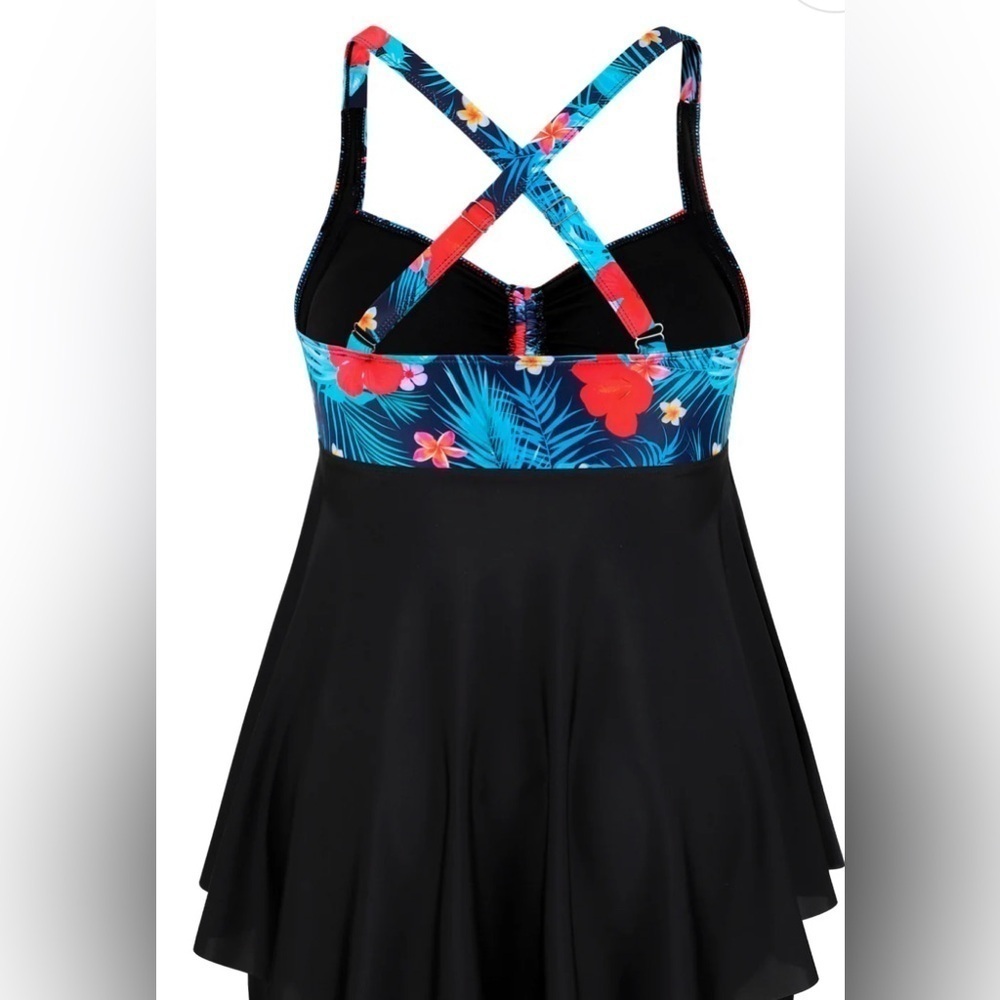 Nieyook Tankini Swimsuit Top Size 22W - Picture 3 of 9